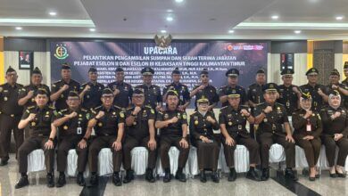 Daftar Pejabat Eselon II dan III yang Dilantik Kajati Kaltim, Diminta untuk Tetap Rendah Hati dan Jaga Integritas