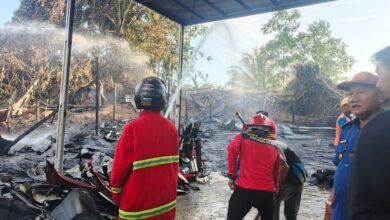 Perumahan Guru di Jalan AWS Kembali Terbakar, Api Berasal dari Pembakaran Sampah
