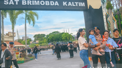 Brimob Kaltim bantu Aceh