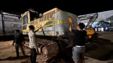 Sebuah excavator di Pelabuhan Semayang Balikpapan jepit ABK hingga meninggal dunia