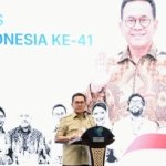 Transaksi TEI 2026 - Menteri Perdagangan Budi Santoso saat memaparkan keberhasilan capaian nilai transaksi dalam penutupan Trade Expo Indonesia 2026 di ICE BSD.